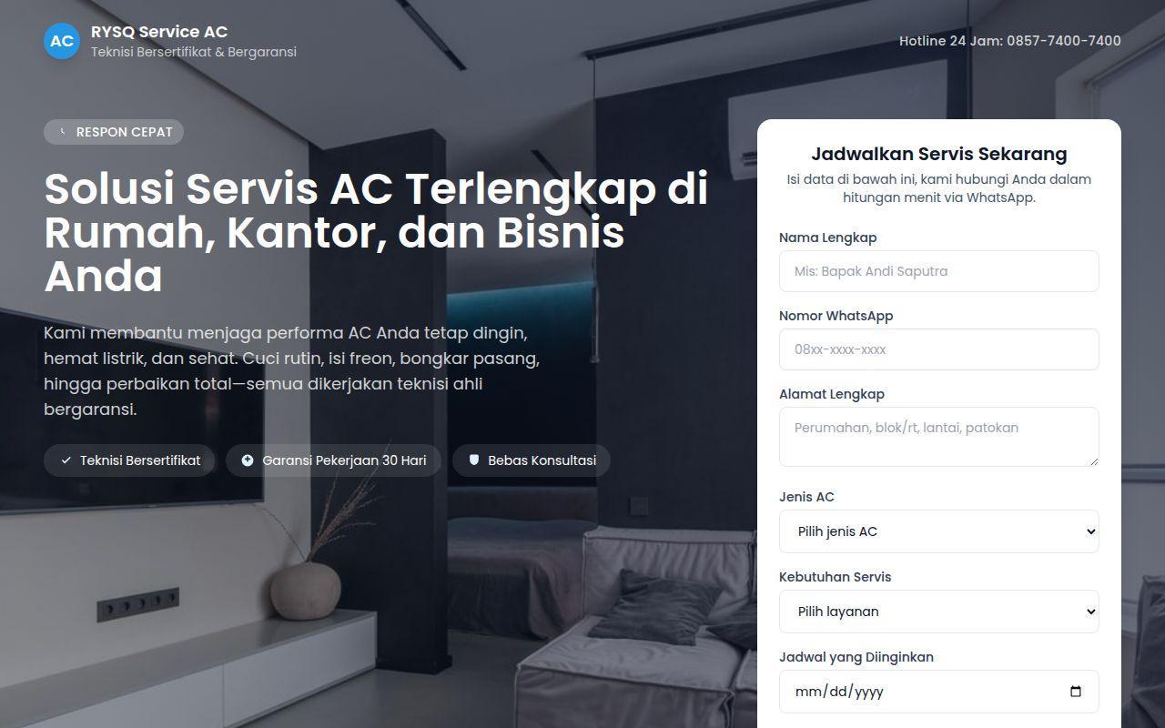 Website servis AC