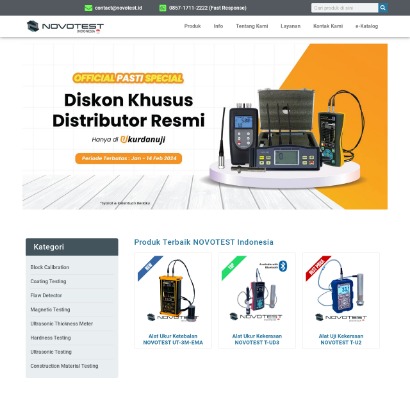 Website Novotest Indonesia