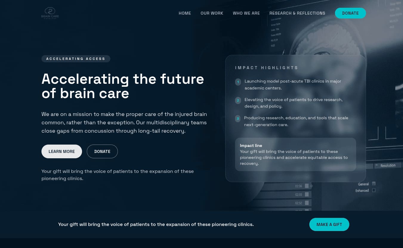 Website Brain Care Catalyst Foundation